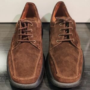 Sioux Das Mokassin Brown Leather Suede Laced Loafers Shoes Mens Size 10.5 German